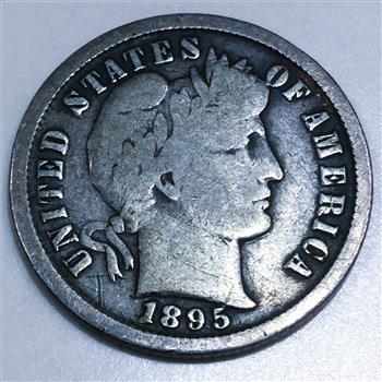 1895-S Barber Dime Beautiful Coin Rare Date