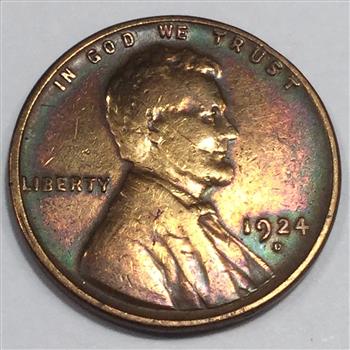 1924-D Lincoln Wheat Cent Penny Beautiful High Grade Coin Rare Date 