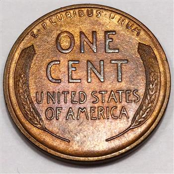 1909 Uncirculated Lincoln Wheat Cent Penny Beautiful Coin 