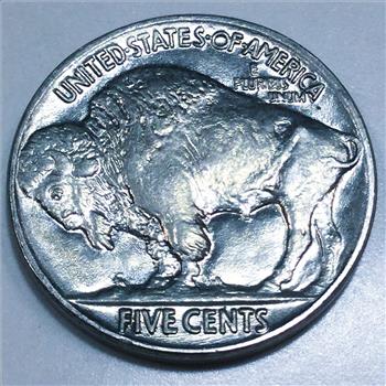 1935 Uncirculated Buffalo Nickel Beautiful Coin  