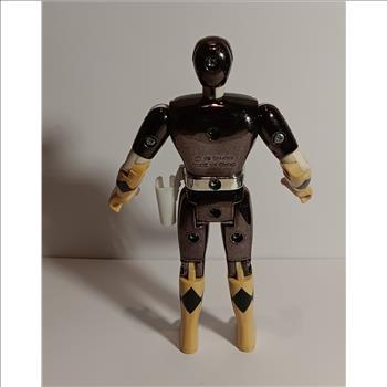 Metallic Black Ranger Vintage Power Rangers Movie Action Figure 1995 Adam