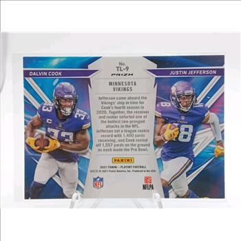 Dalvin Cook/Justin Jefferson 2021  Playoff Thunder and Lightning Silver #9 Sports Card JC531