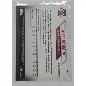 2021 Topps National Baseball Card Day #GP-2 Alec Bohm Rookie Card JC15