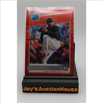 Donruss Optic Rookie Rated Red Wave Holo Rico Garcia Rookie Card