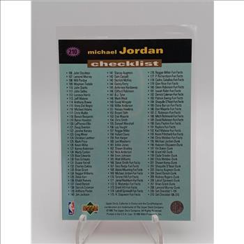 Michael Jordan 1995-96 Upper Deck Collector's Choice #210 Checklist Sports Card JC92