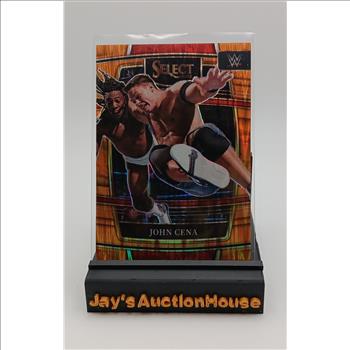 John Cena 2022 Panini Select WWE Concourse Level Orange Flash Prizm #71 Wrestling Card