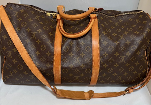 Preloved Louis Vuitton Monogram Keepall Bandouliere 55 Double Checked by Entrupy