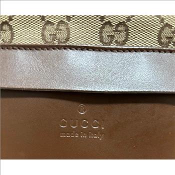 Vintage Gucci Canvas Tote Bag double checked by Entrupy