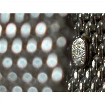 Vintage Chanel Silver Mesh Bangle Bracelet Double Checked by Authenticate First