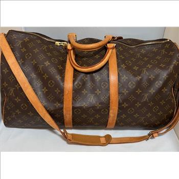 Preloved Louis Vuitton Monogram Keepall Bandouliere 55 Double Checked by Entrupy
