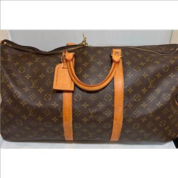 Preloved Louis Vuitton Monogram Keepall Bandouliere 55 Double Checked by Entrupy