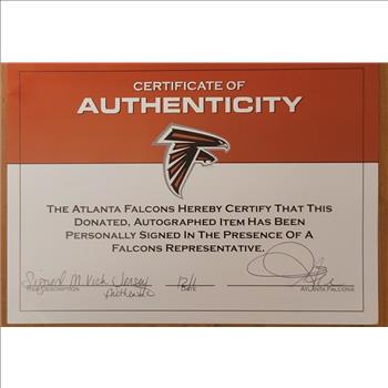 Michael Vick signed and framed Atlanta Falcons Jersey