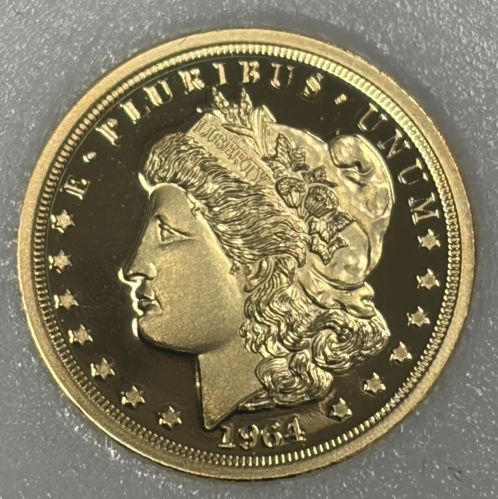 Cook Islands 2023 $5 Gold 1/10oz of .24 Gold Proof Morgan Design