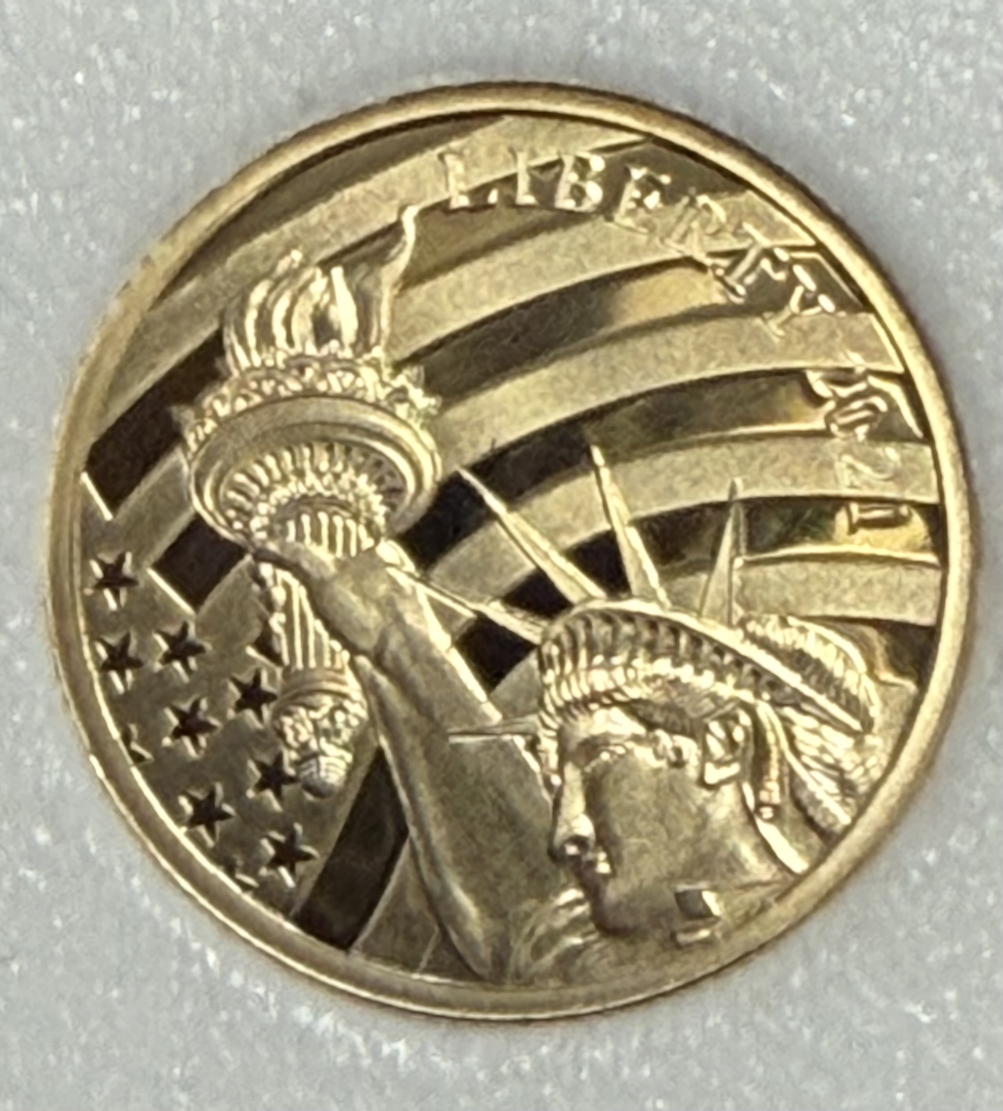 Cook Islands 2021 $5 Gold 1/10oz of .24 Gold Proof Liberty 