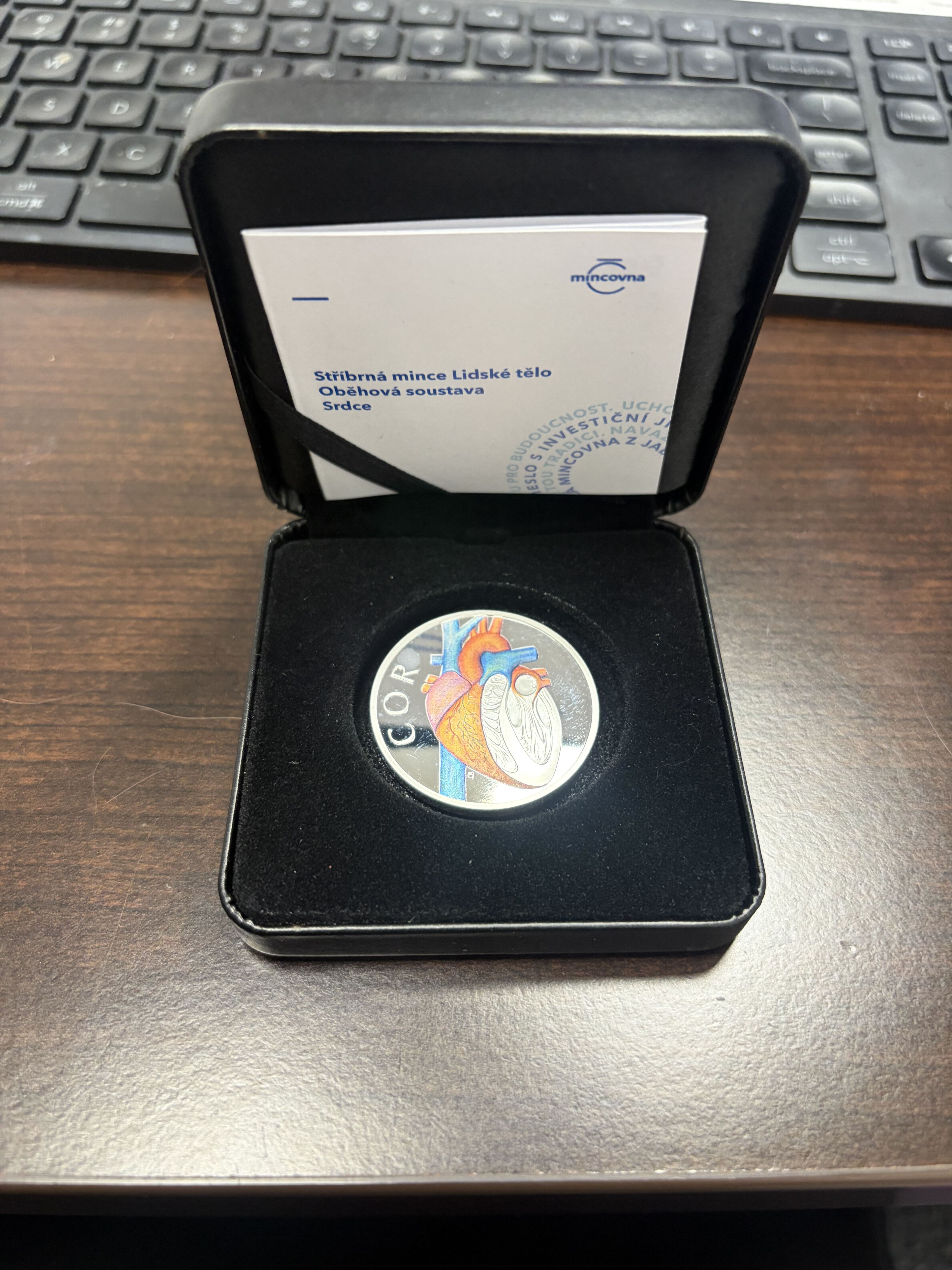 2026 Niue $1 Human Body HEART 1 oz .999 Silver Colorized Proof Coin COA OGP