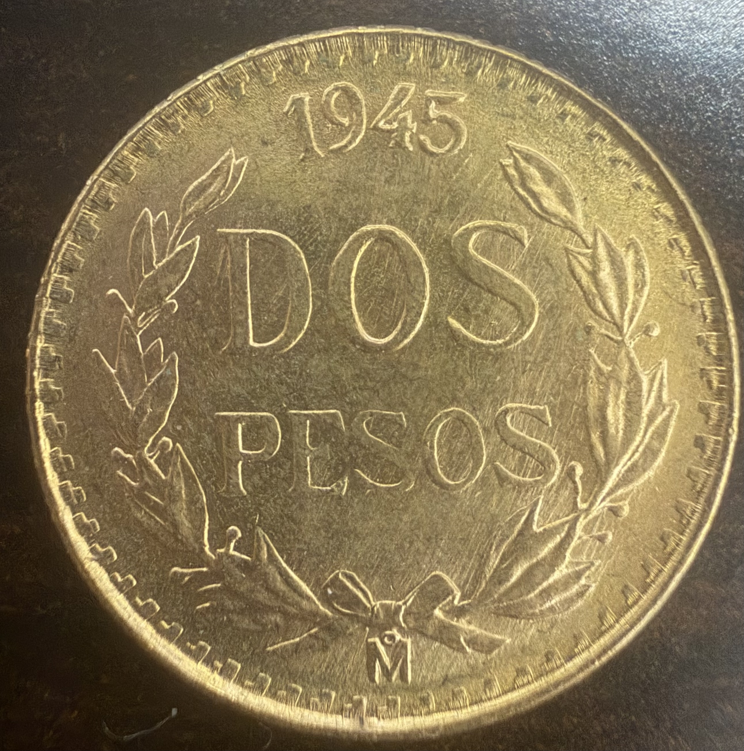 1945 Gold Dos Pesos