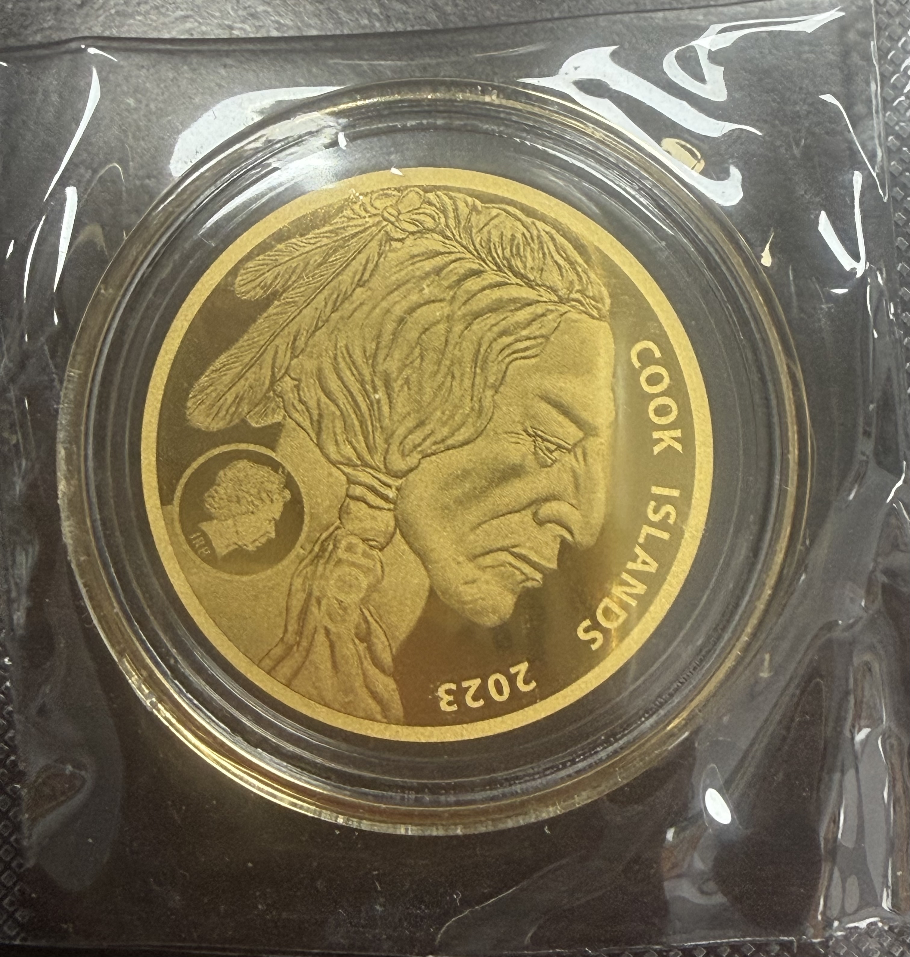 Cook Island 2023 $5 Liberty Ultra Thin Coin Fine Gold