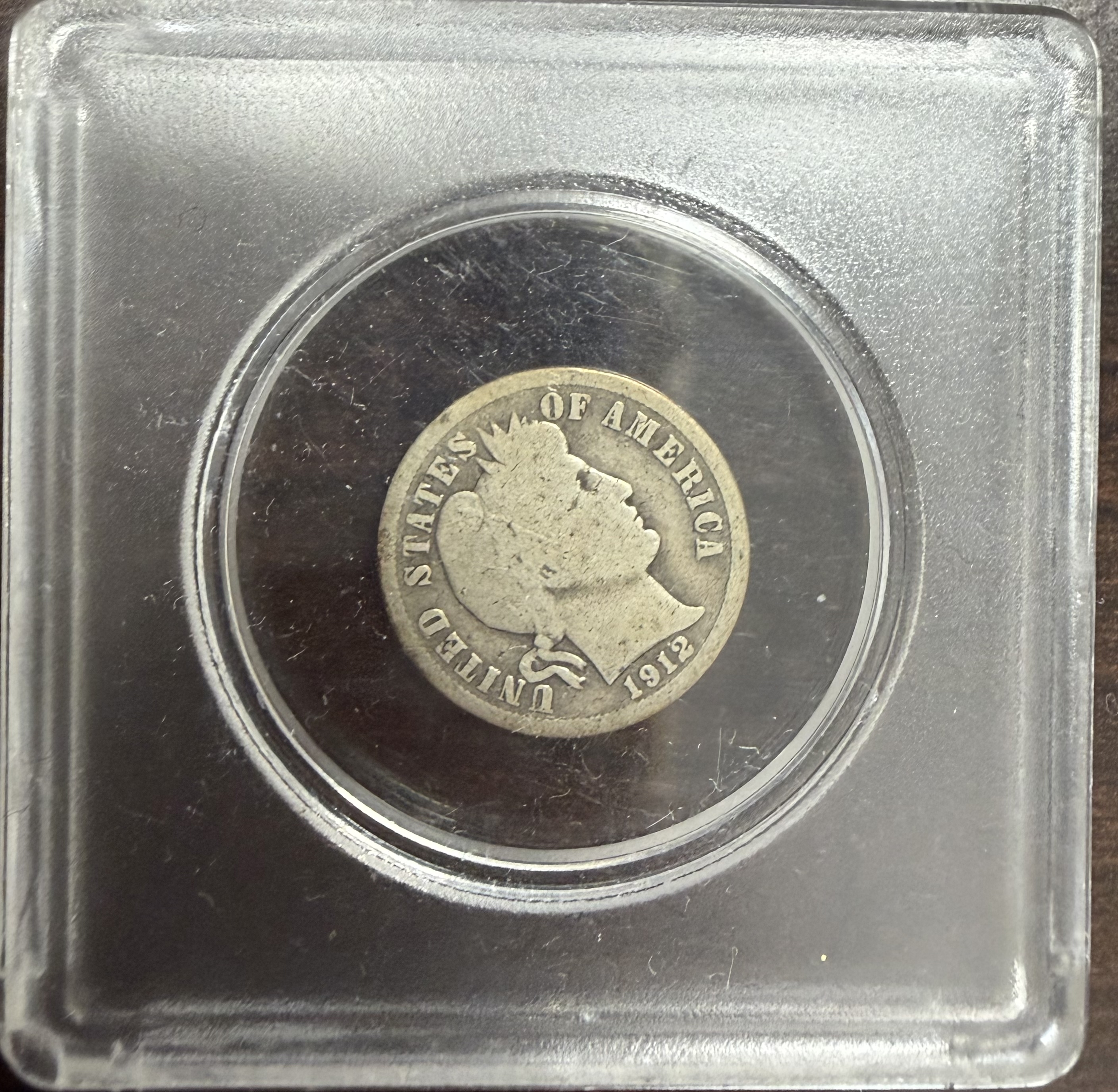 1912-S Barber Dime 10C 90% Silver San Francisco Mint Circulated
