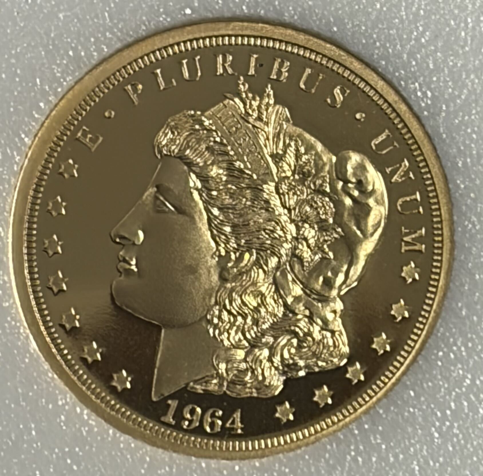 Cook Islands 2022 $5 Gold 1/10oz of .24 Gold Proof Morgan Design