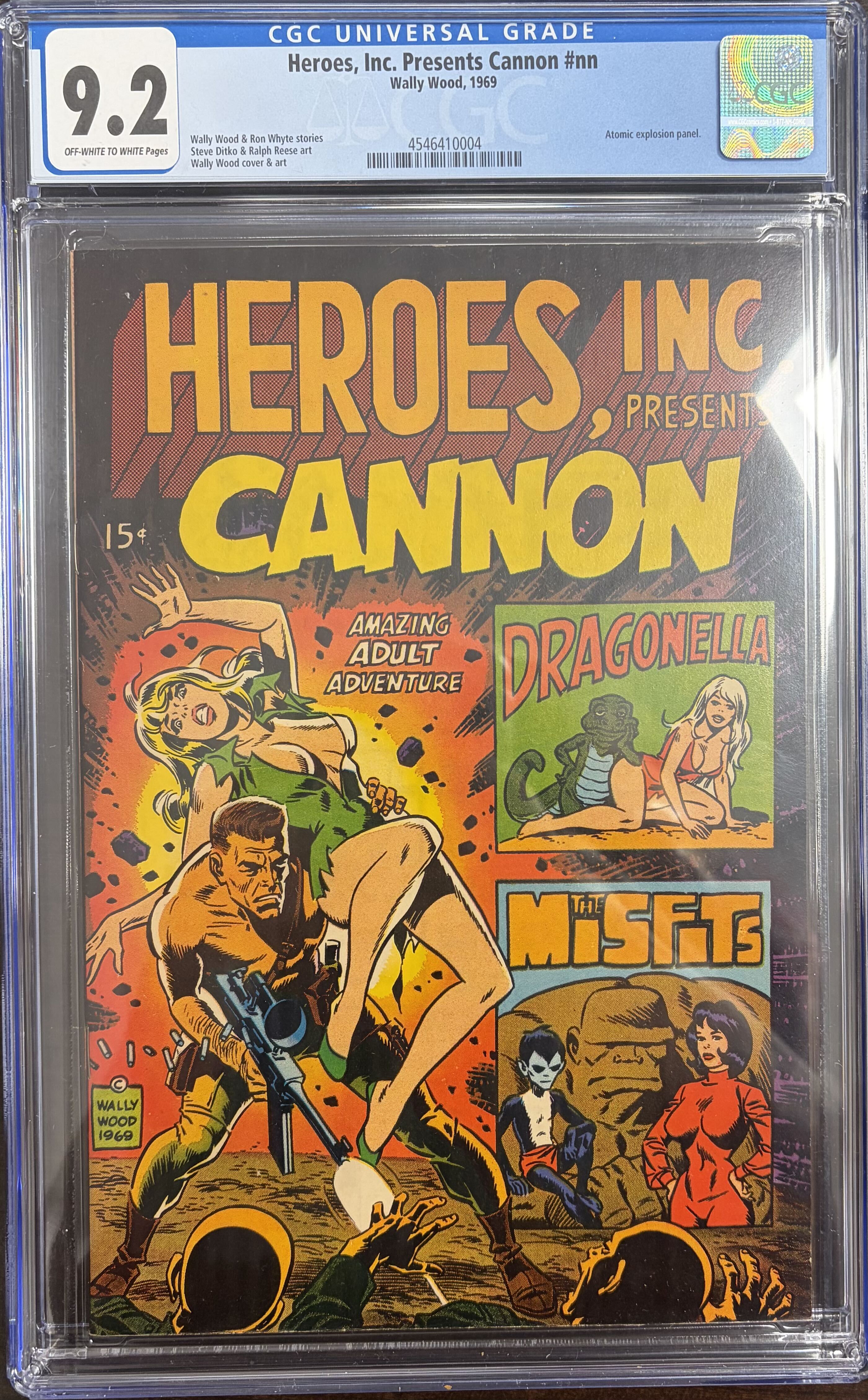 High Grade Vintage Graded Comic: Heroes, Inc. Presents Cannon #nn CGC 9.2 Atomic Explosion Panel