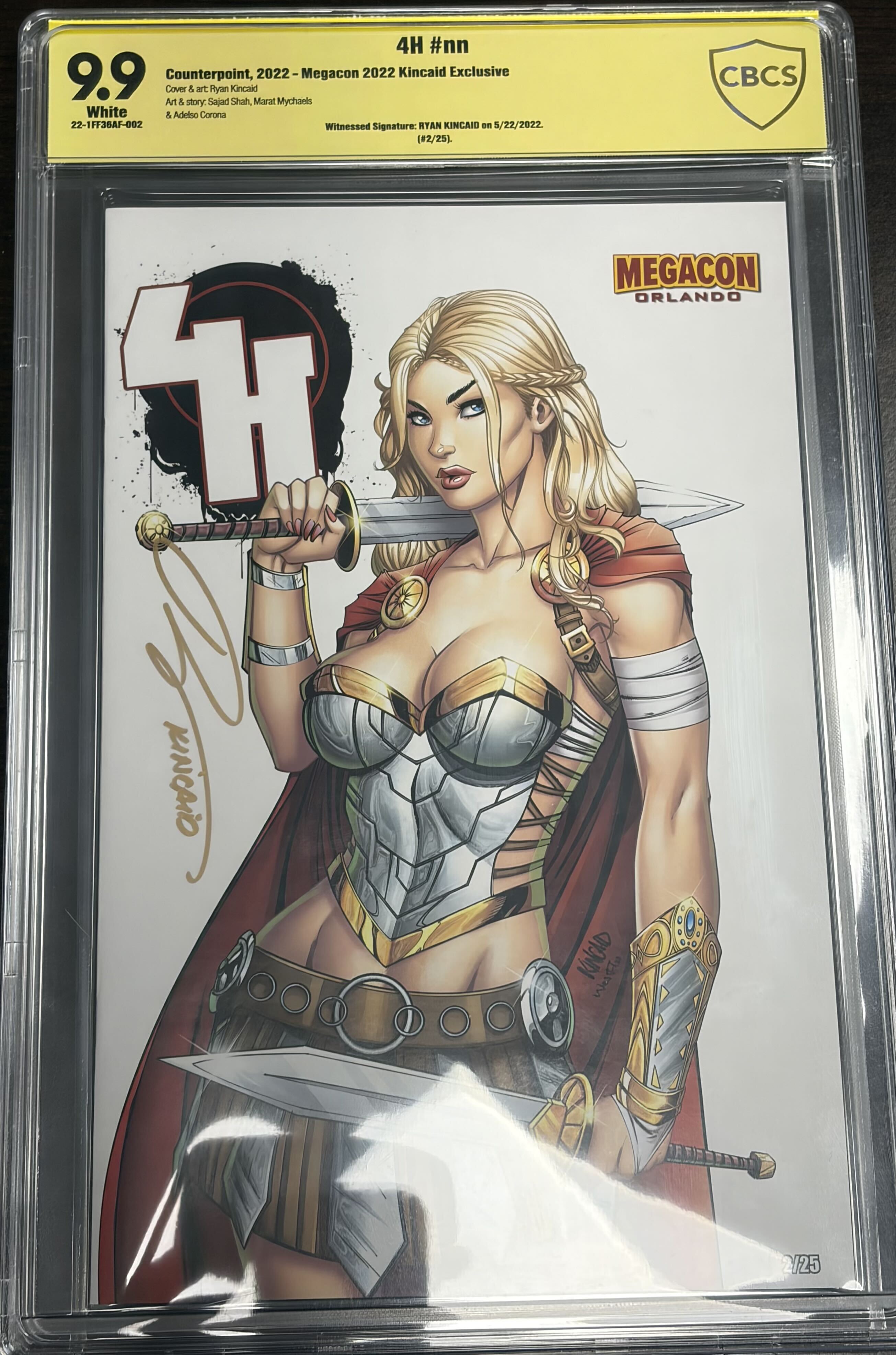 Graded & Signed Comic: 4H #nn Counterpoint 2022, MegaCon 2022 Kincaid Exclusive Signed by Ryan Kincaid CBCS 9.9