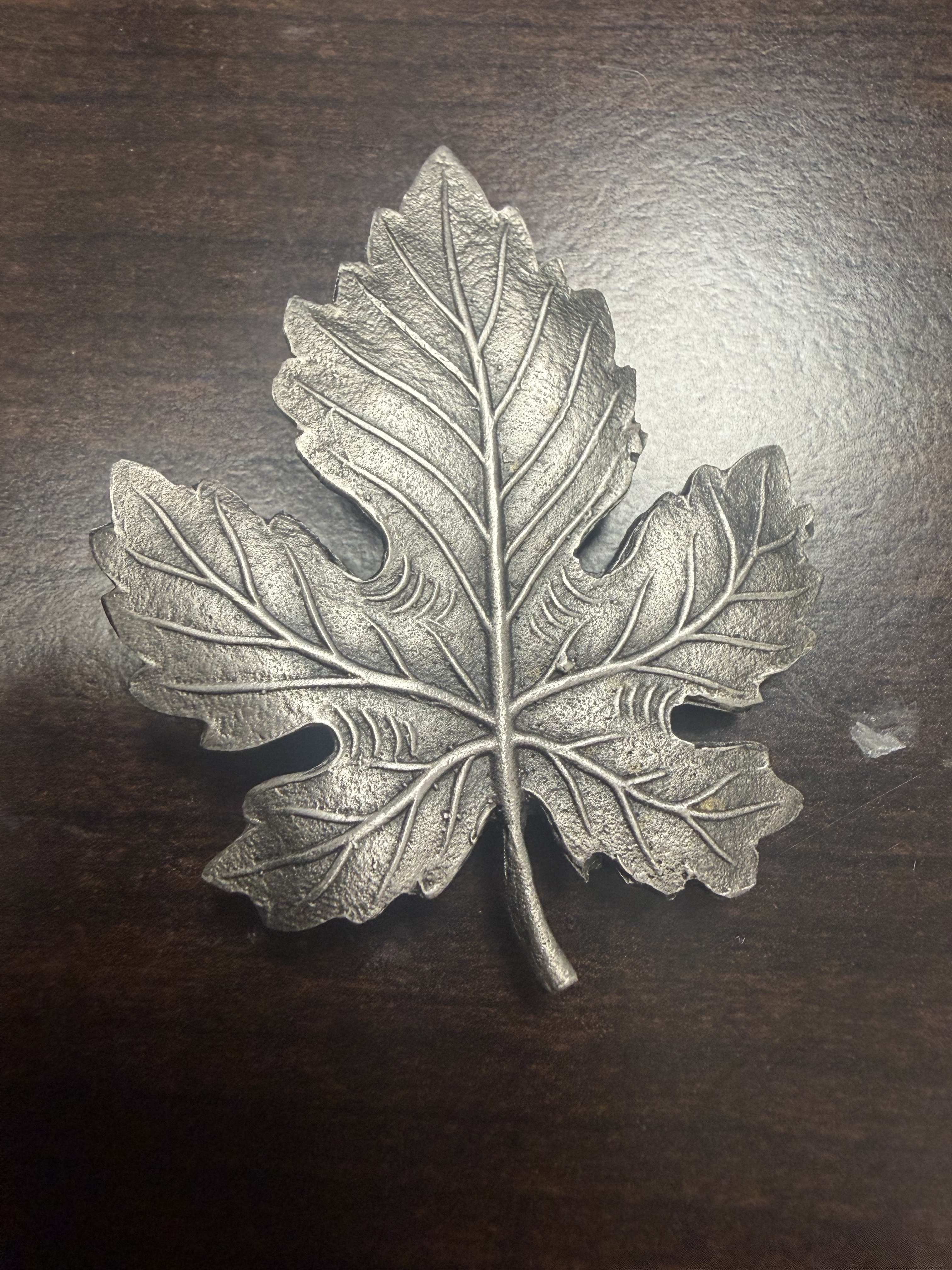 Vintage Birks Sterling Silver Maple Leaf Brooch Pin Henry Birks & Sons Canada Large