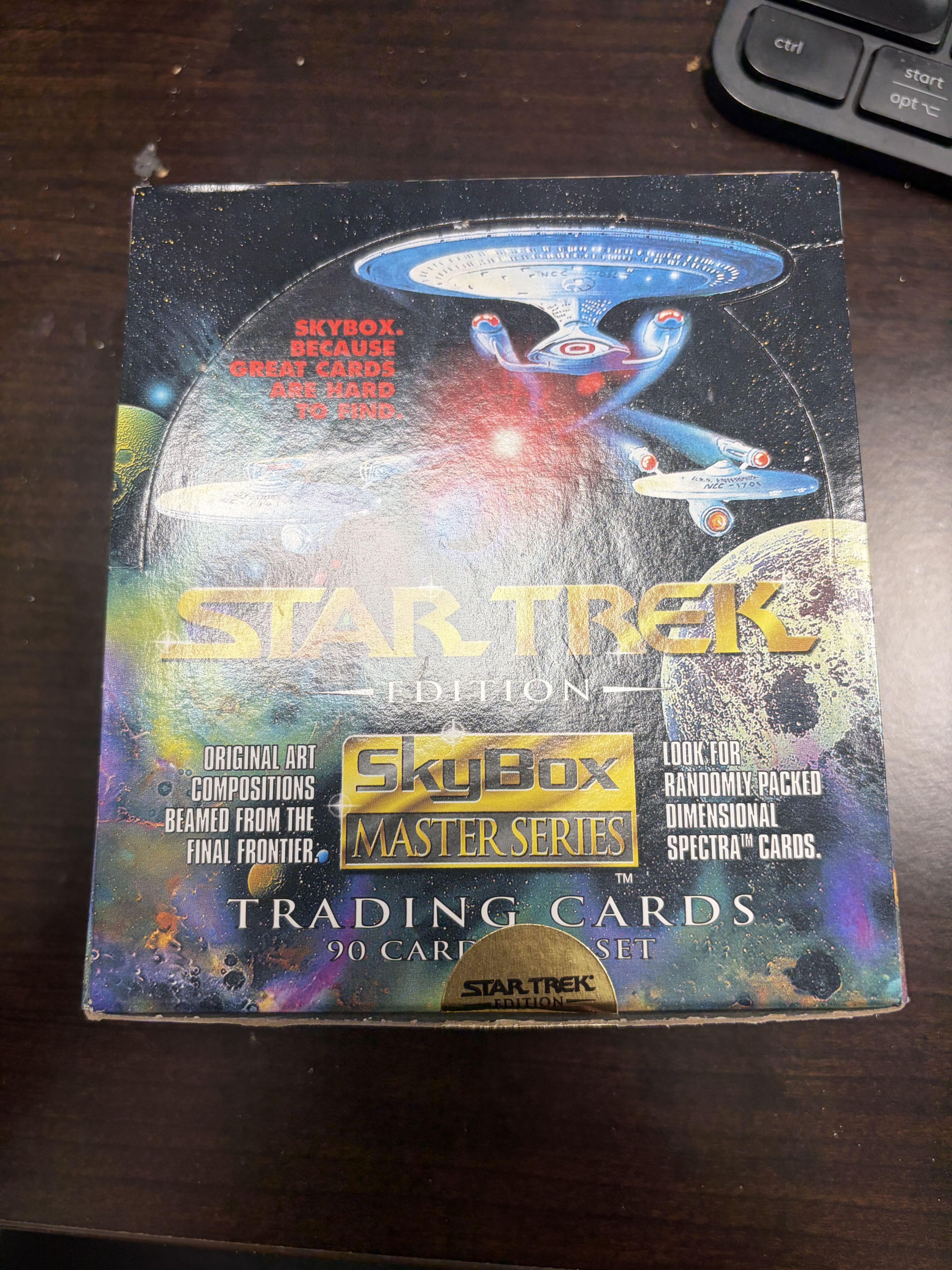 1993 SkyBox Star Trek Master Series 30 Sealed Packs Partial Display Box