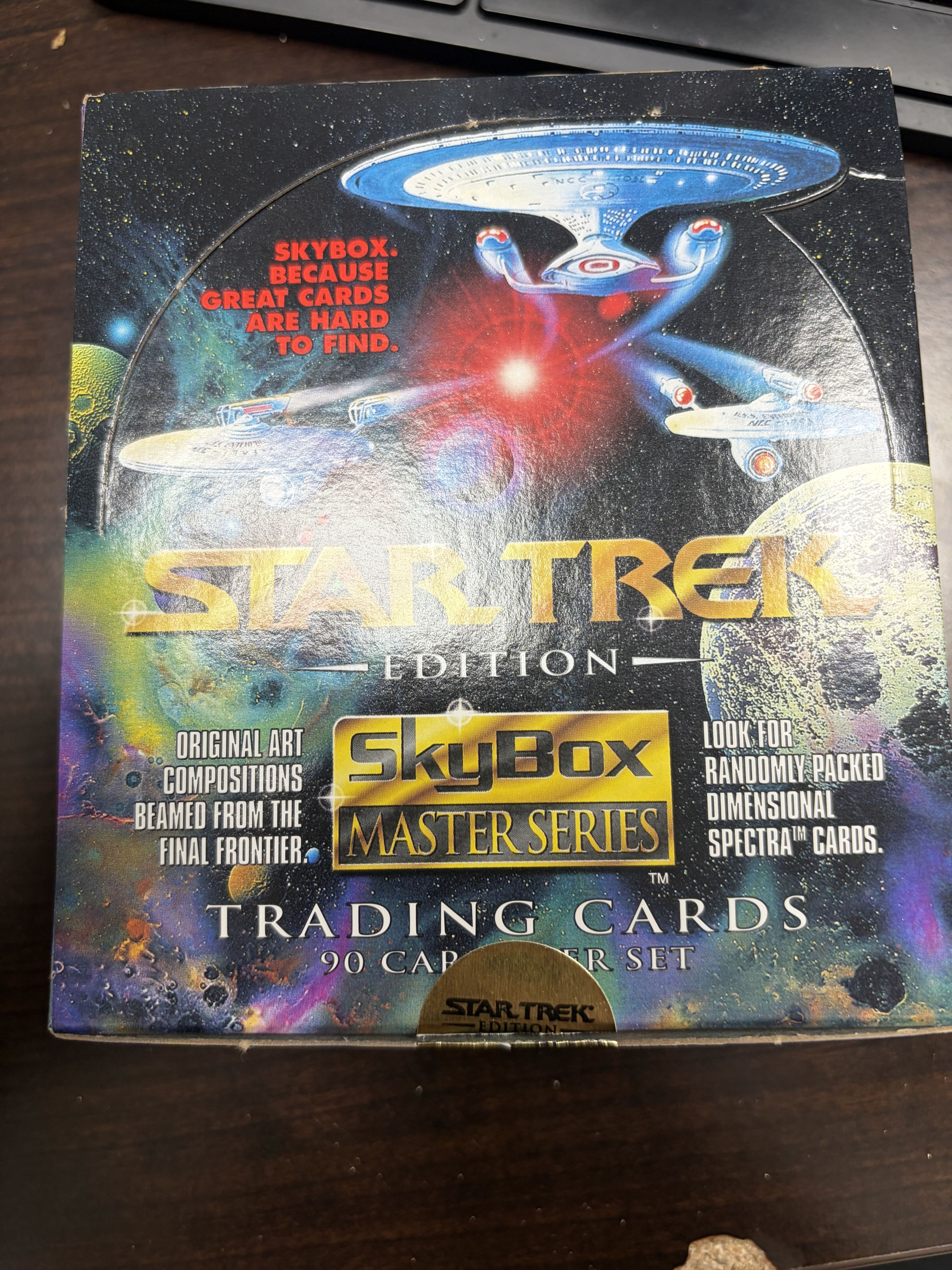 1993 SkyBox Star Trek Master Series Complete Box 36 Sealed Packs 6 Cards Each