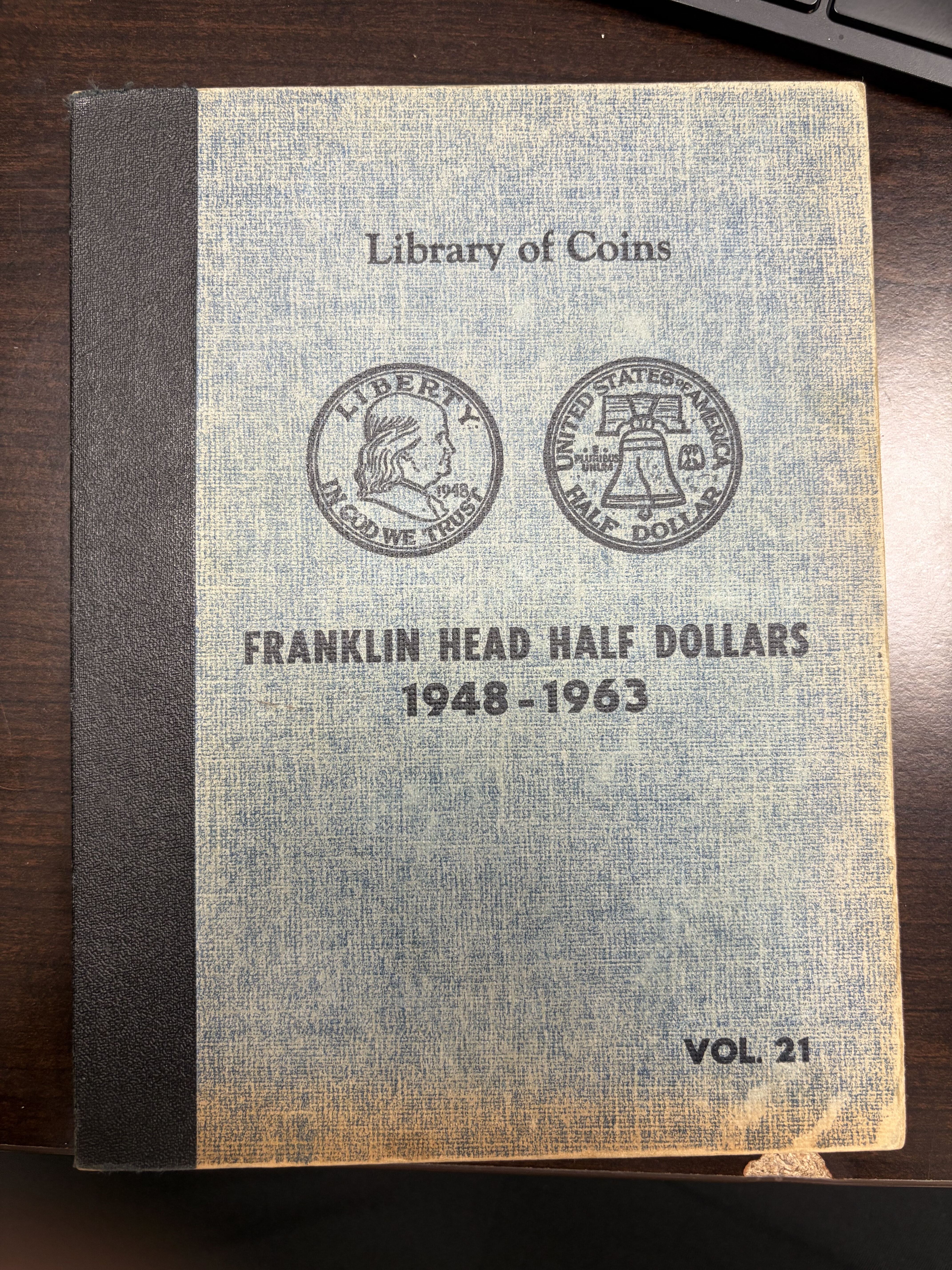 Vintage Library of Coins Franklin Half Dollars 1948-1963 Vol. 21 Empty Album