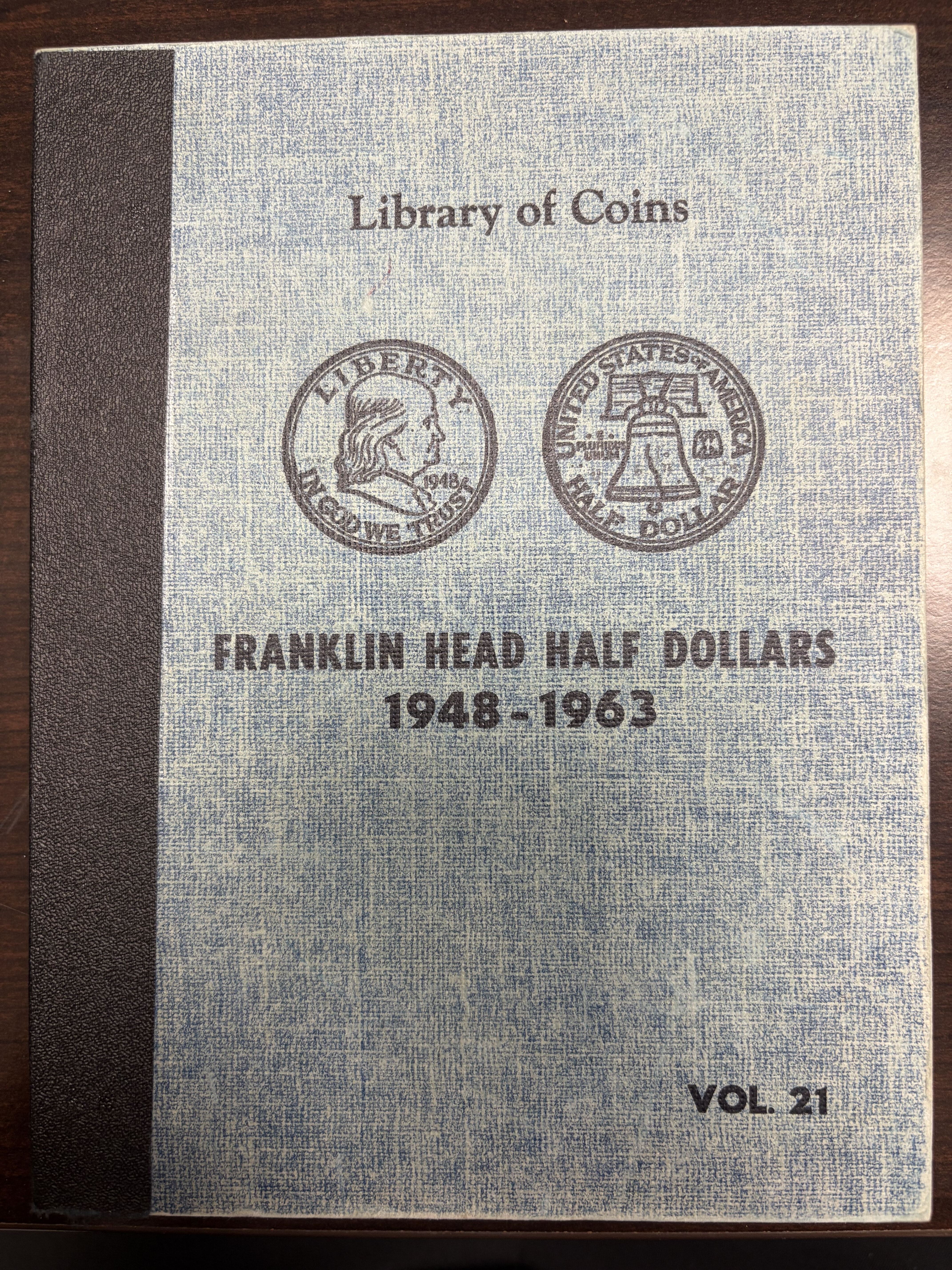 Vintage Library of Coins Franklin Half Dollars 1948-1963 Vol. 21 Empty Album