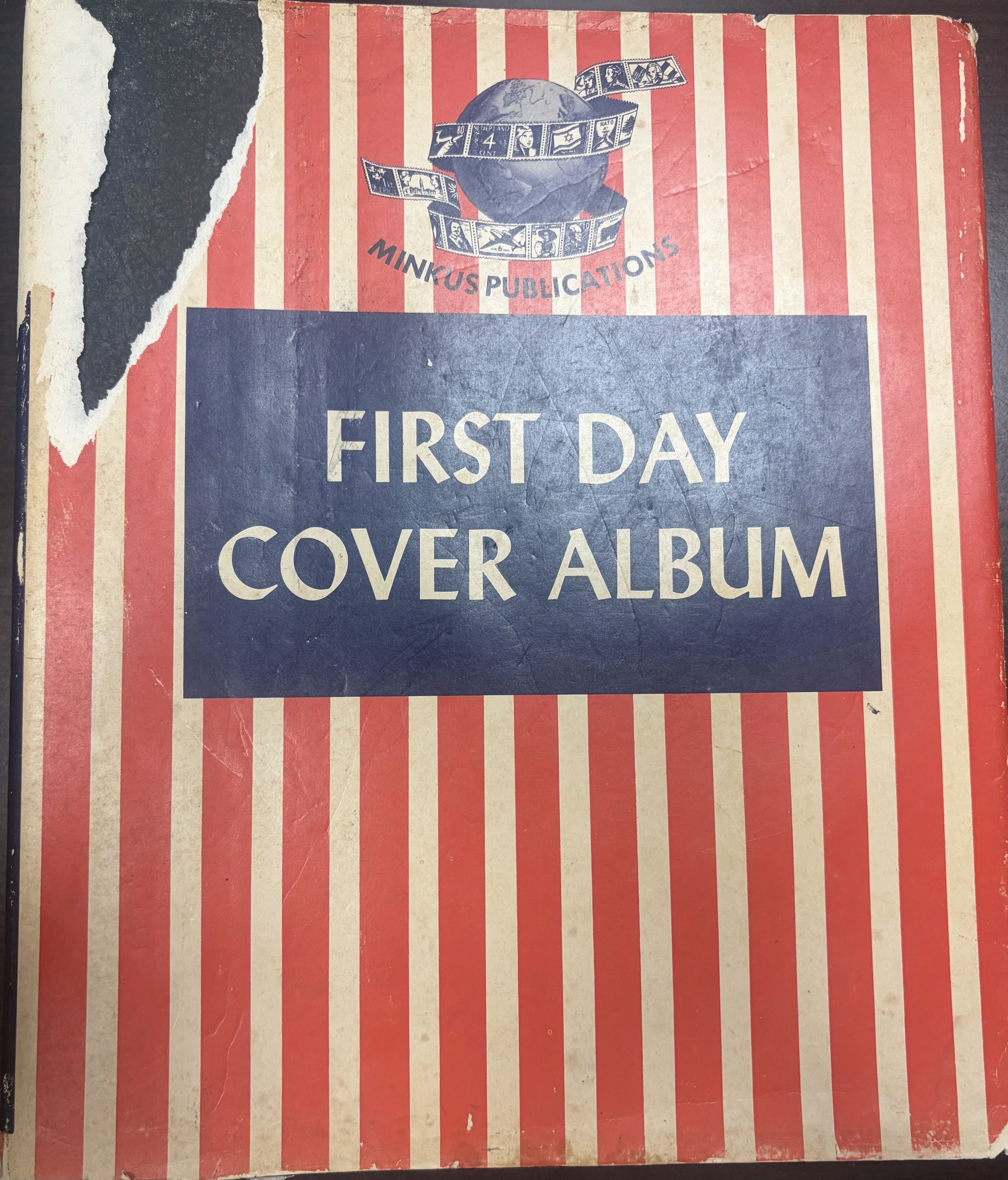  Vintage Minkus Publications First Day Cover Album Stamp FDC Binder Mid Century
