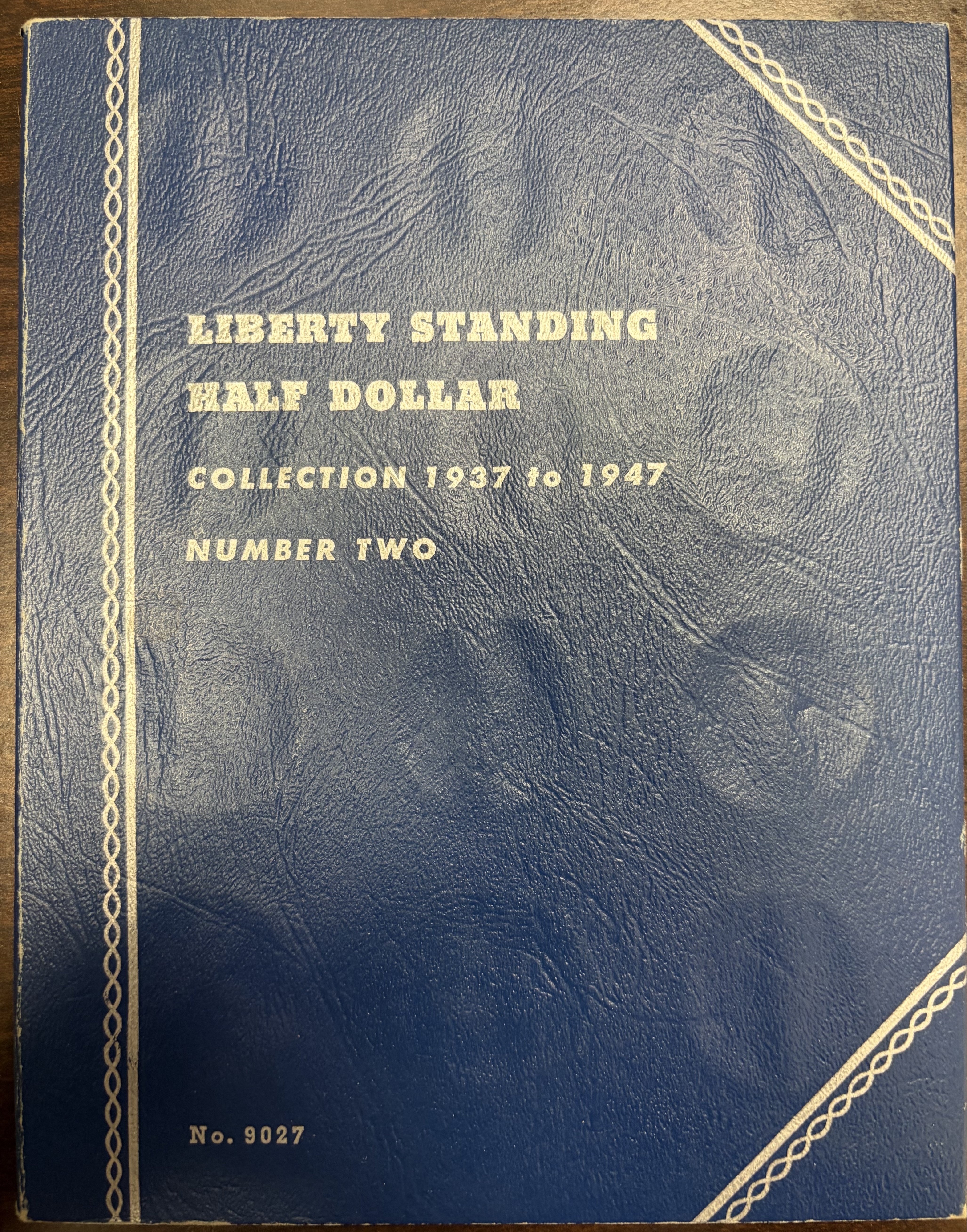 Vintage Whitman 9027 Walking Liberty Half Dollar Folder 1937-1947 No. 2 Empty