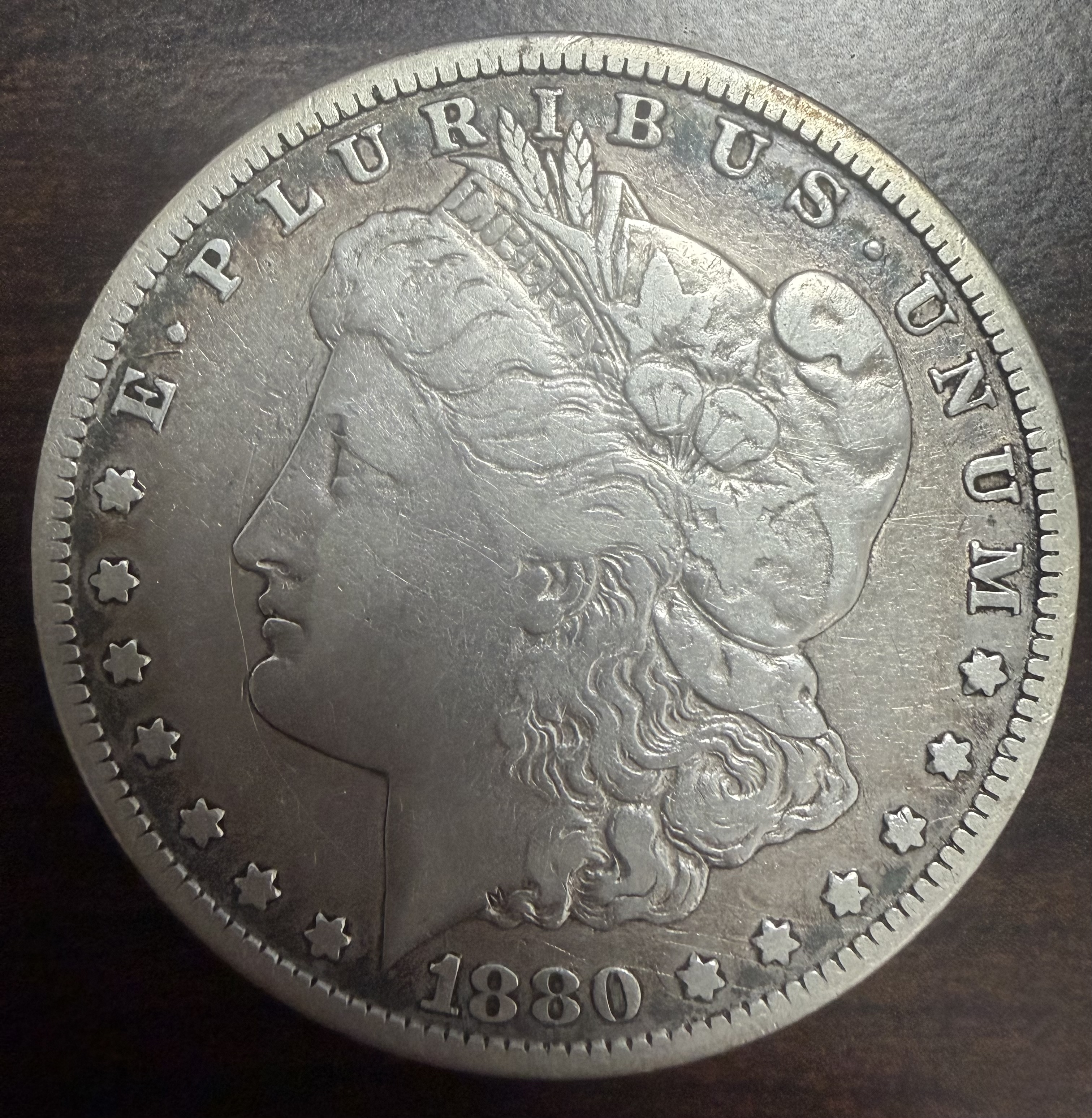 1880-CC Morgan Silver Dollar $1 Carson City Low Mintage 90% Silver