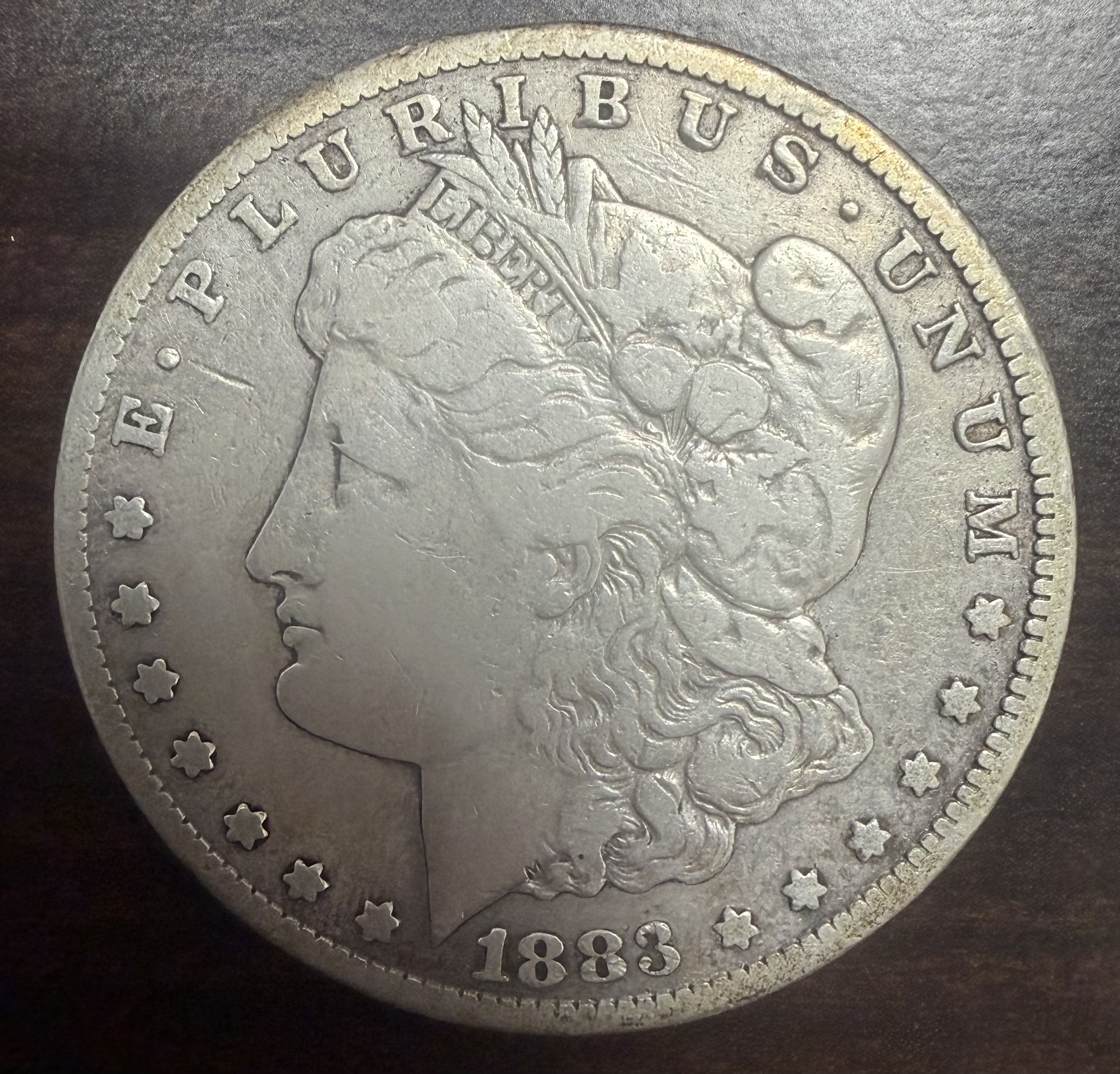 1883-CC Morgan Silver Dollar $1 Carson City 90% Silver Damaged