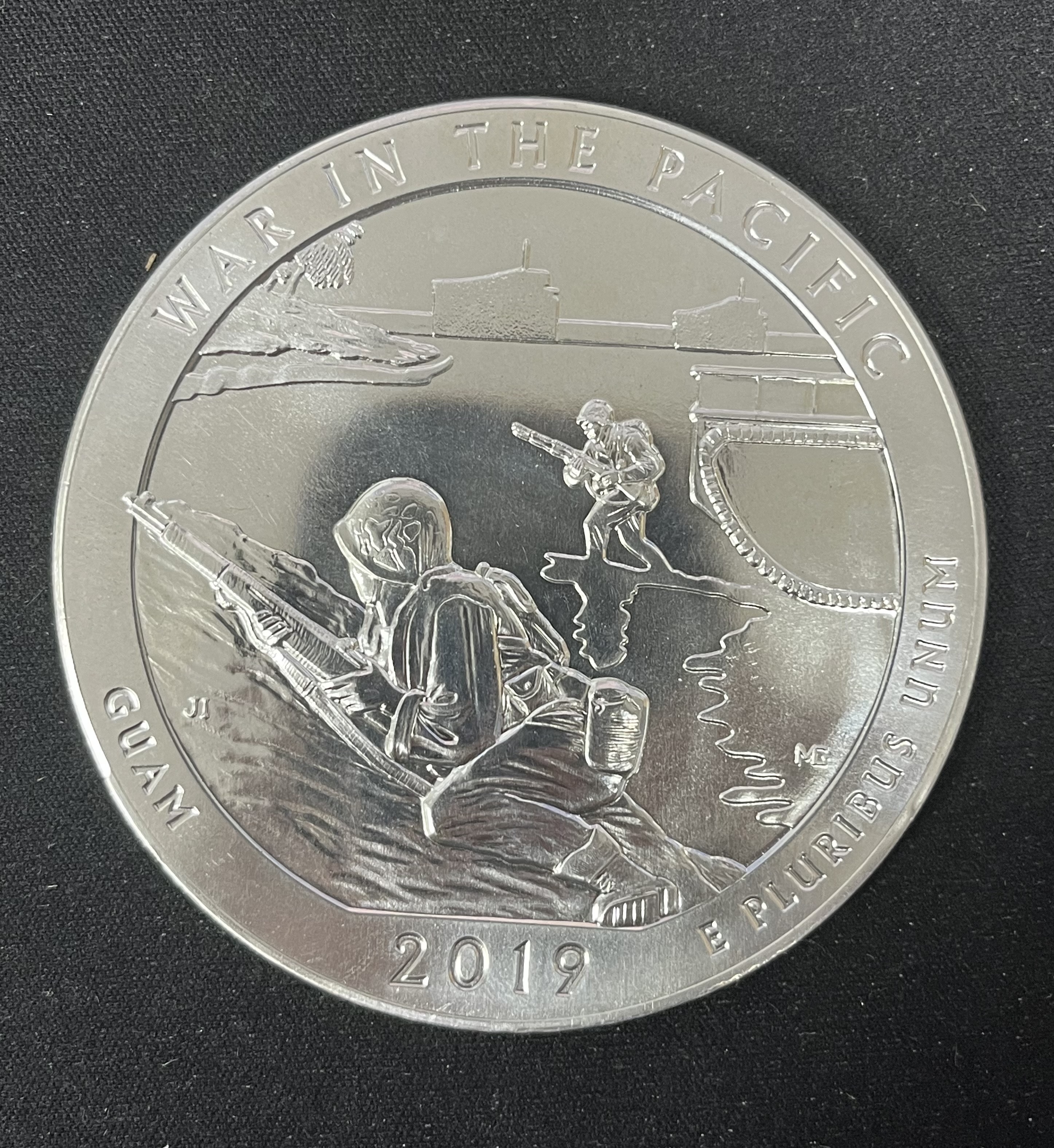 2019 Unite States Mint 5 Oz. .999 Silver ATB War in the Pacific Coin