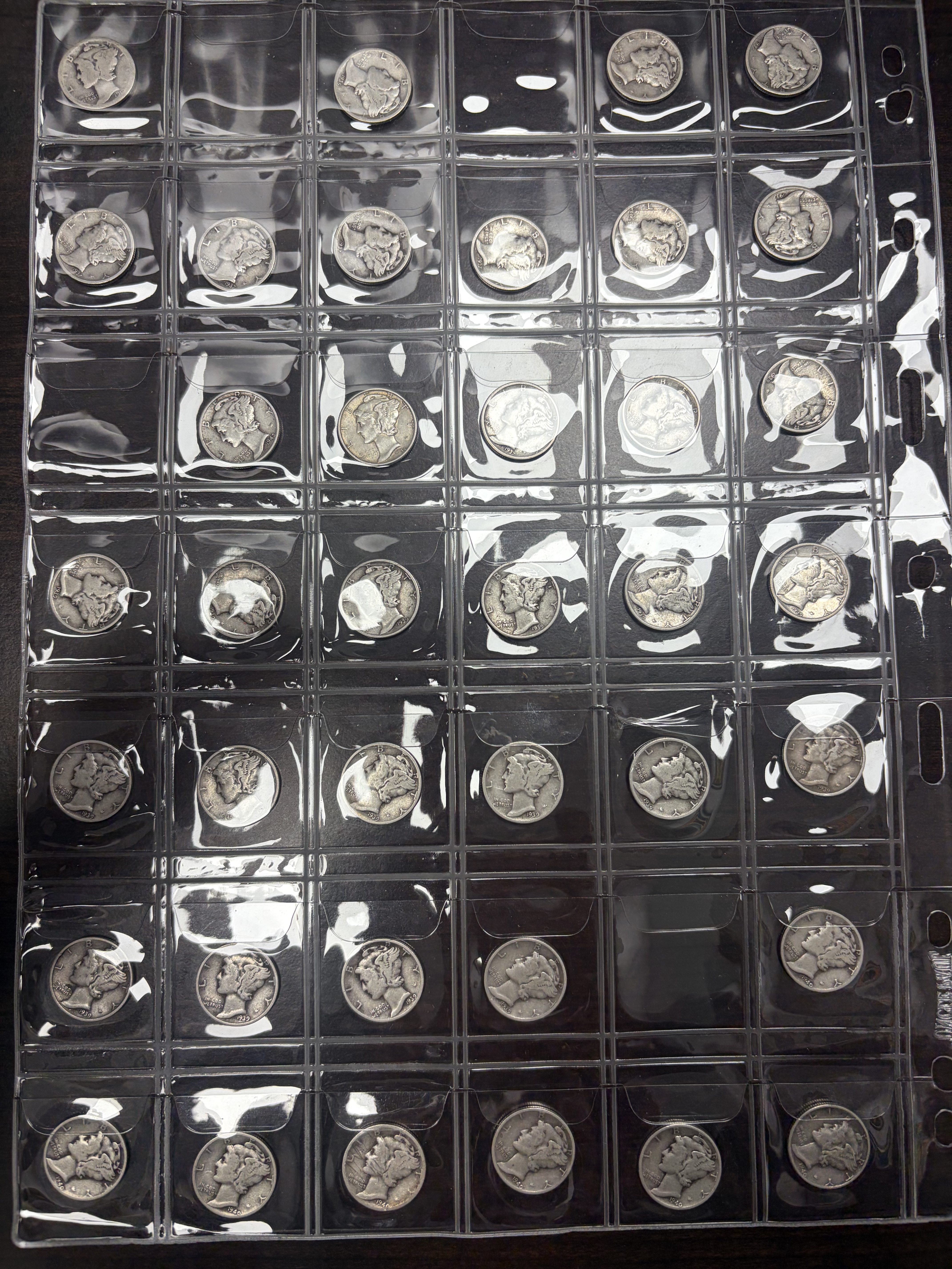 Lot of 3 Mercury Silver Dimes 90% Silver 1916-1945 Mixed Dates & Mint Marks