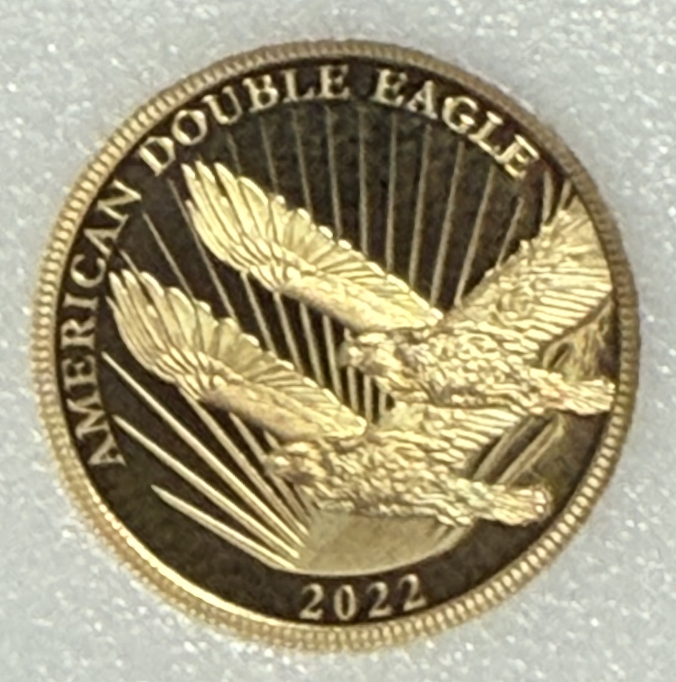 Cook Islands 2022 $5 Gold 1/10oz of .24 Gold Proof Double Eagle