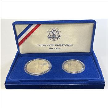 1986 U.S. Mint 2pc Statue of Liberty Set Proof