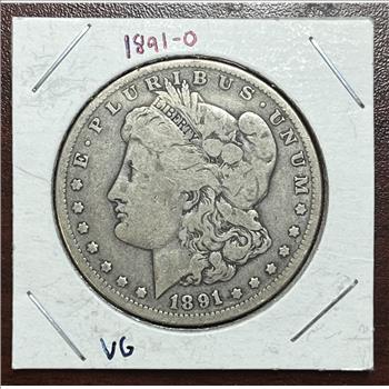 1891 O Morgan Silver Dollar VG