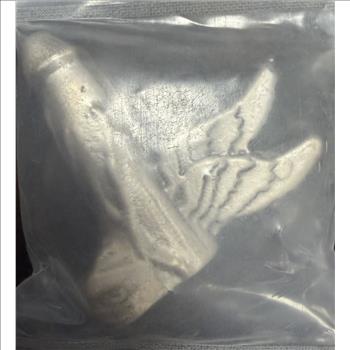 2 Troy Oz .999 Fine Silver Winged Phallus Hand-Poured Art Bar