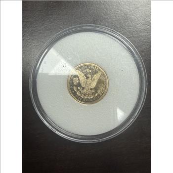 Cook Islands 2021 $5 Gold 1/10oz of .24 Gold Proof Morgan Design