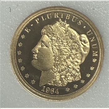 Cook Islands 2021 $5 Gold 1/10oz of .24 Gold Proof Morgan Design Real gold. Real coin from the Cook Islands. 