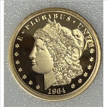 Cook Islands 2022 $5 Gold 1/10oz of .24 Gold Proof Morgan Design