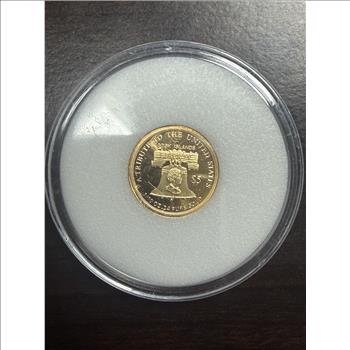 Cook Islands 2011 $5 Gold 1/10oz of .24 Gold Proof Liberty 