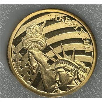 Cook Islands 2011 $5 Gold 1/10oz of .24 Gold Proof Liberty 