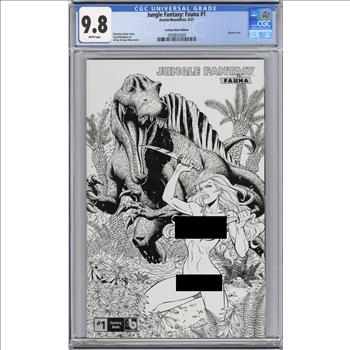 Graded Comic:Jungle Fantasy #1 Sketch Cover  Century Nude Edition CGC 9.8 (Avatar/Boundless, 2021)