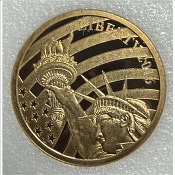 Cook Islands 2016 $5 Gold 1/10oz of .24 Gold Proof Liberty 