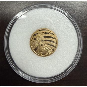 Cook Islands 2016 $5 Gold 1/10oz of .24 Gold Proof Liberty