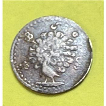 1852 Burma/Myanmar 1/16 Silver Rupee VF Condition