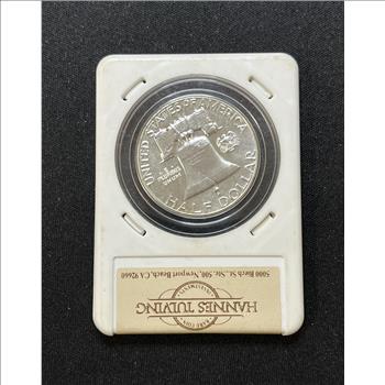 1957 P Franklin Half Dollar Proof 64 Hannes Tulving Holder